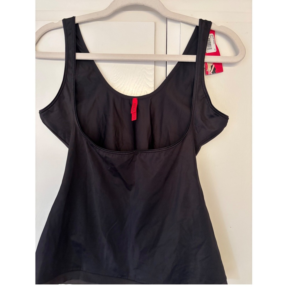 NWT Spanx Slimming Camisole Tank Top Open Bust Black Shapewear Tank  XL